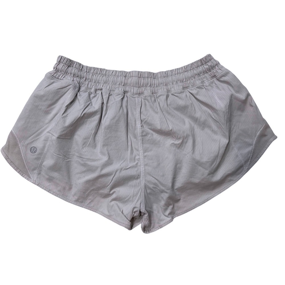 Lululemon Hotty Hot High-Rise Lined Short 4 Pinstripe Grey Size 8 LW7ATGR